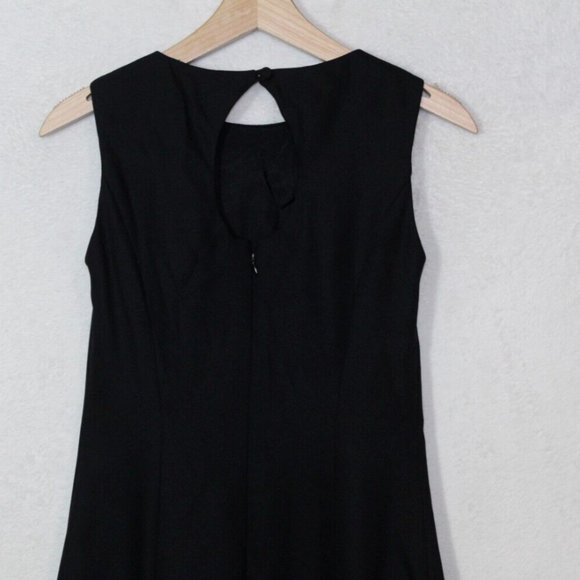 Vintage 90s Petite Sophisticate black sheath mini dress - Picture 8 of 11